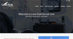 Desktop Screenshot of lonepeakdentalcare.com